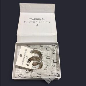 Uncommon James Metallic Fan Earrings